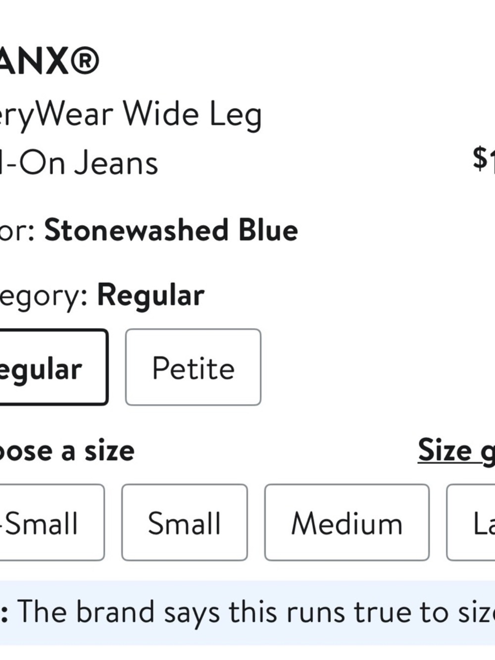 SPANX Wide Leg High-Rise Women's Jeans - Light Blue Pull-On M Medium - Picture 4 of 4